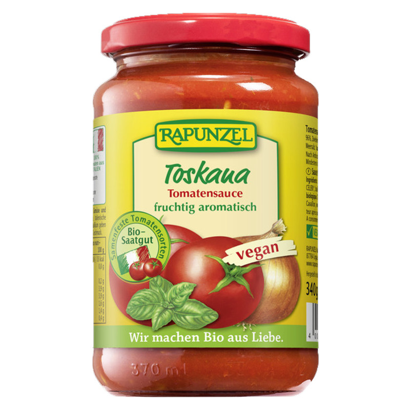 Rapunzel Tomatensauce Toskana Glas 340 g