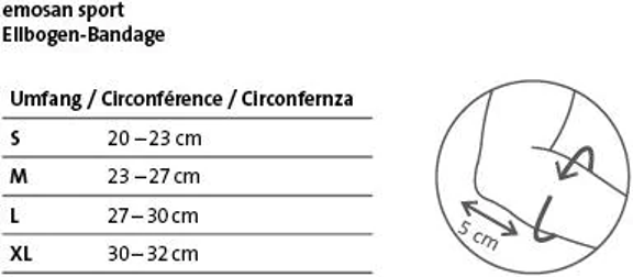 EMOSAN Sport Ellbogen-Bandage