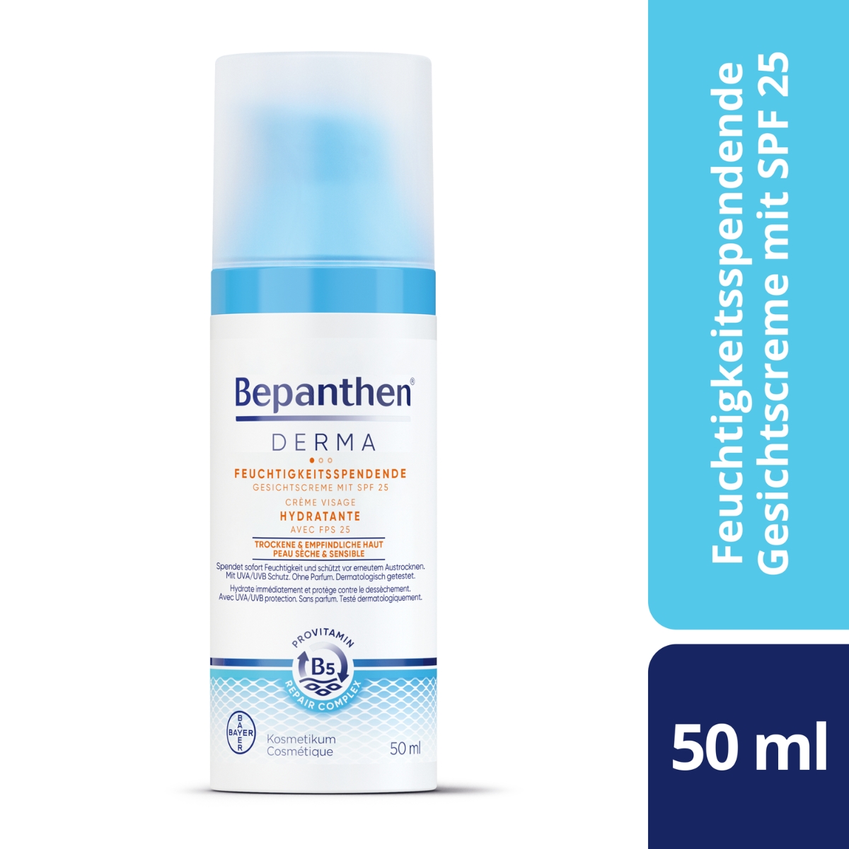 Bepanthen Derma Gesichtscreme feuchtigkeitsspendend SPF 25 50 ml