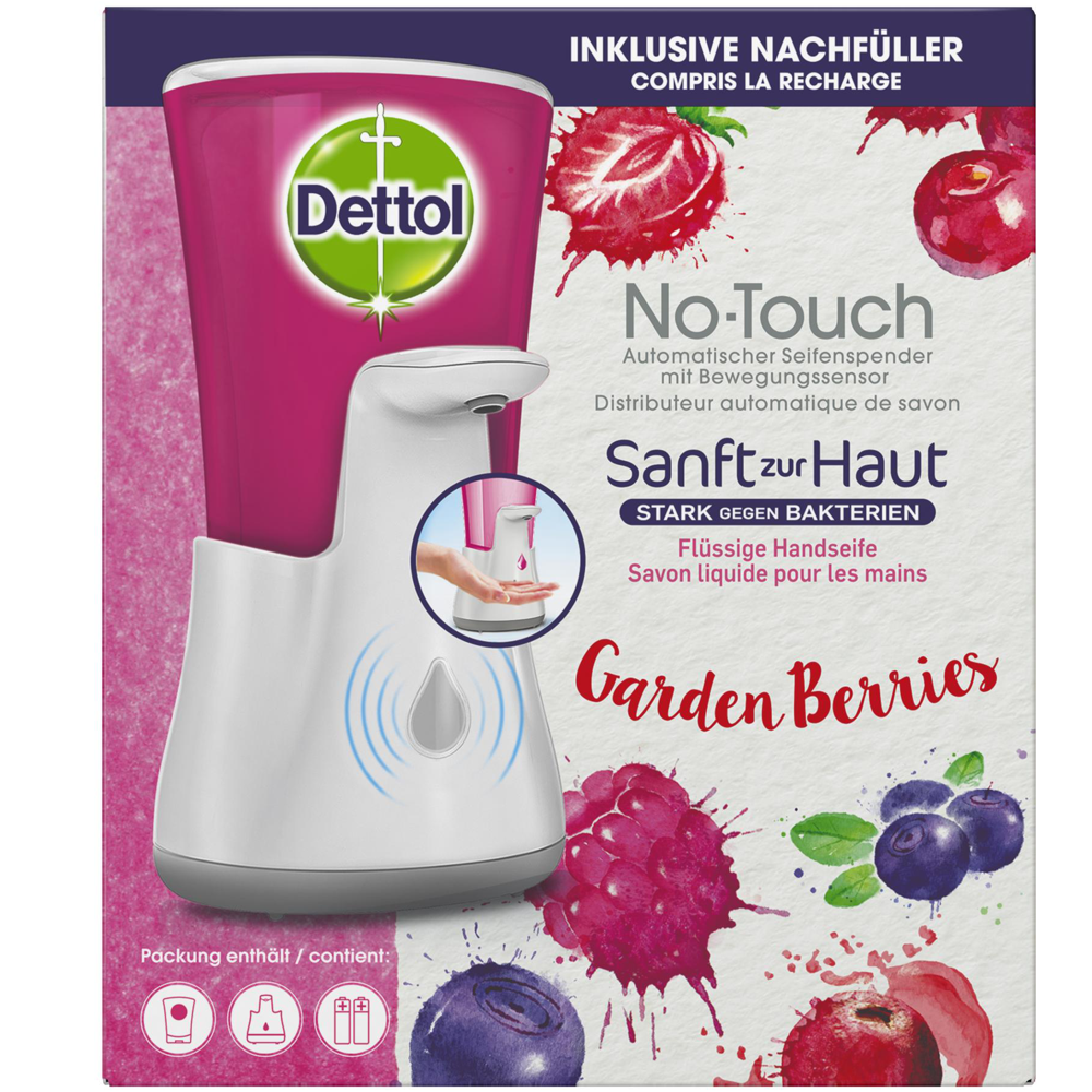 DETTOL No-Touch Automatischer Seifenspender Gardenberries 250 ml