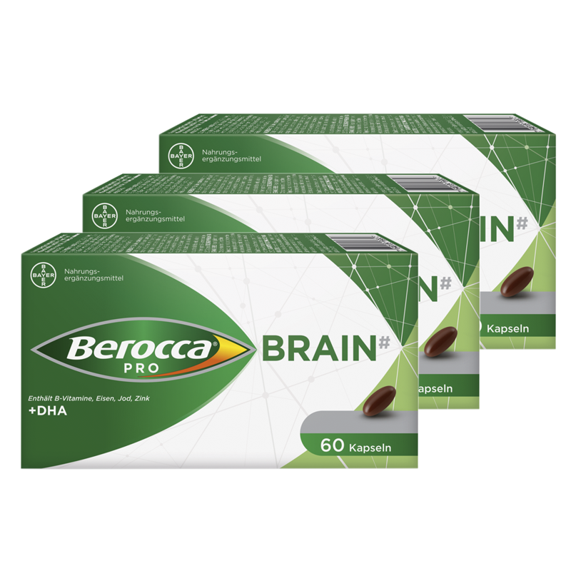 Berocca Pro Brain Kapseln 3 x 60 Stück