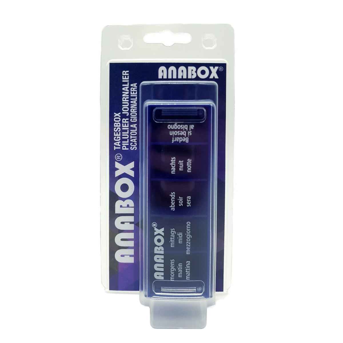 ANABOX Medidispenser 1 Tag blau