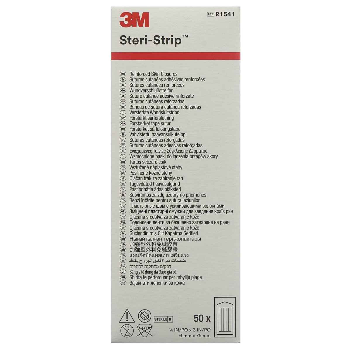 3M STERI STRIP 6x75mm weiss verstärkt 50 x 3 Stück