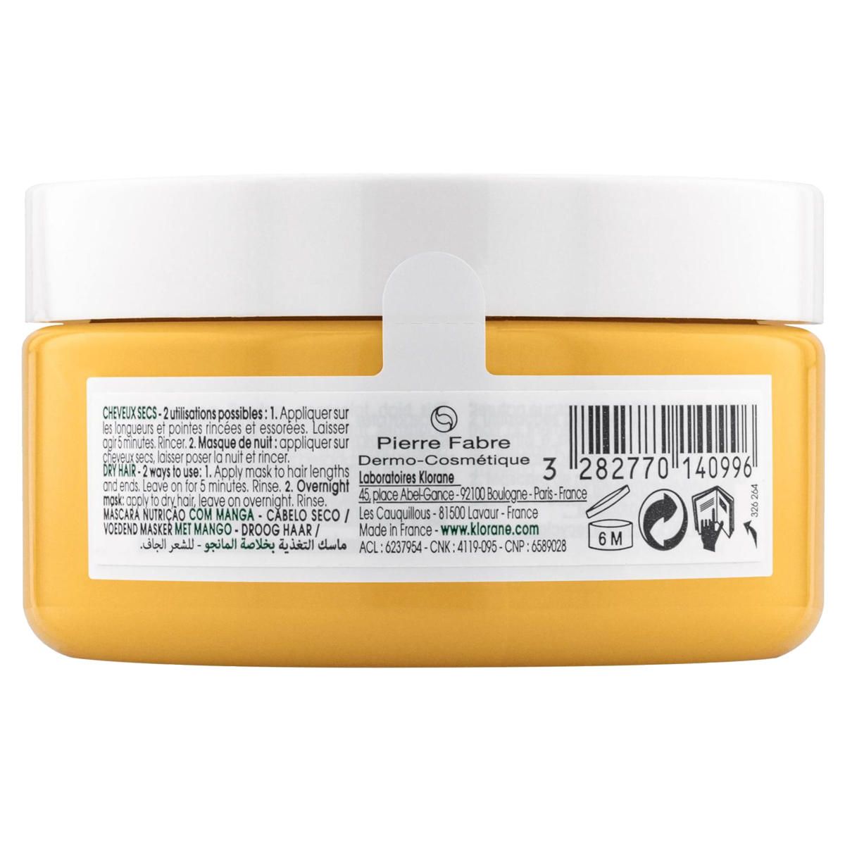 Klorane Mango Haarmaske 150 ml