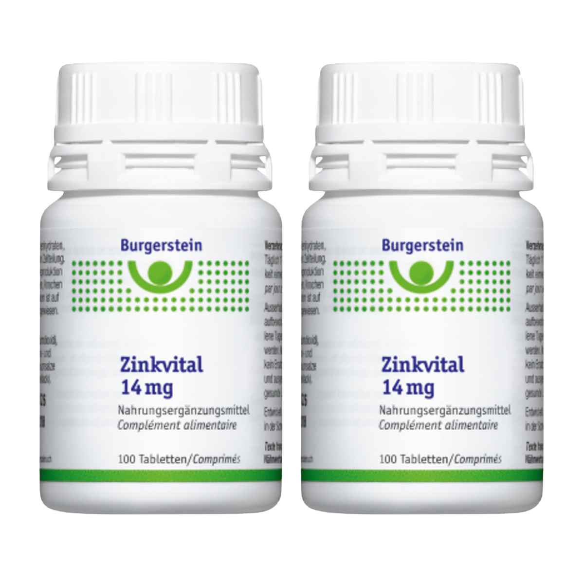 Burgerstein Zinkvital Tabletten 14 mg 2x 100 Stück