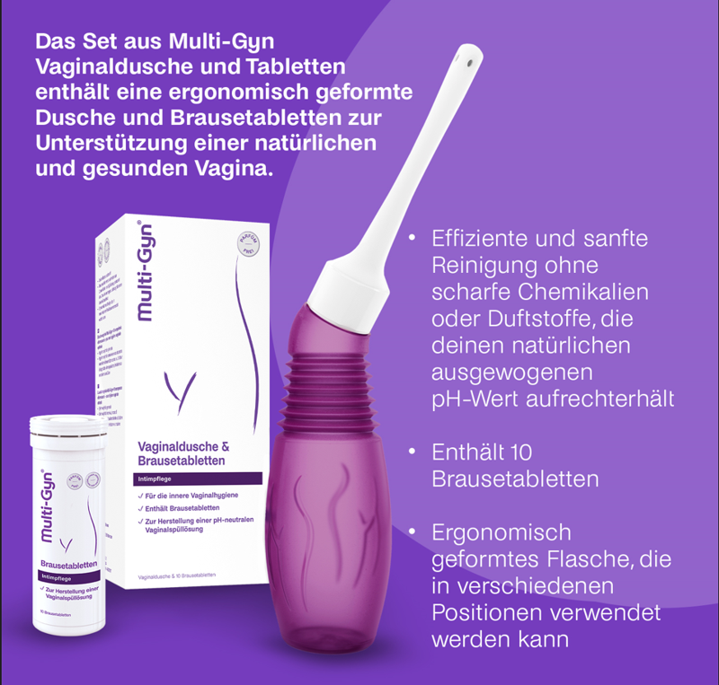Multi-Gyn Vaginaldusche + Brausetablette CombiPack Dusche