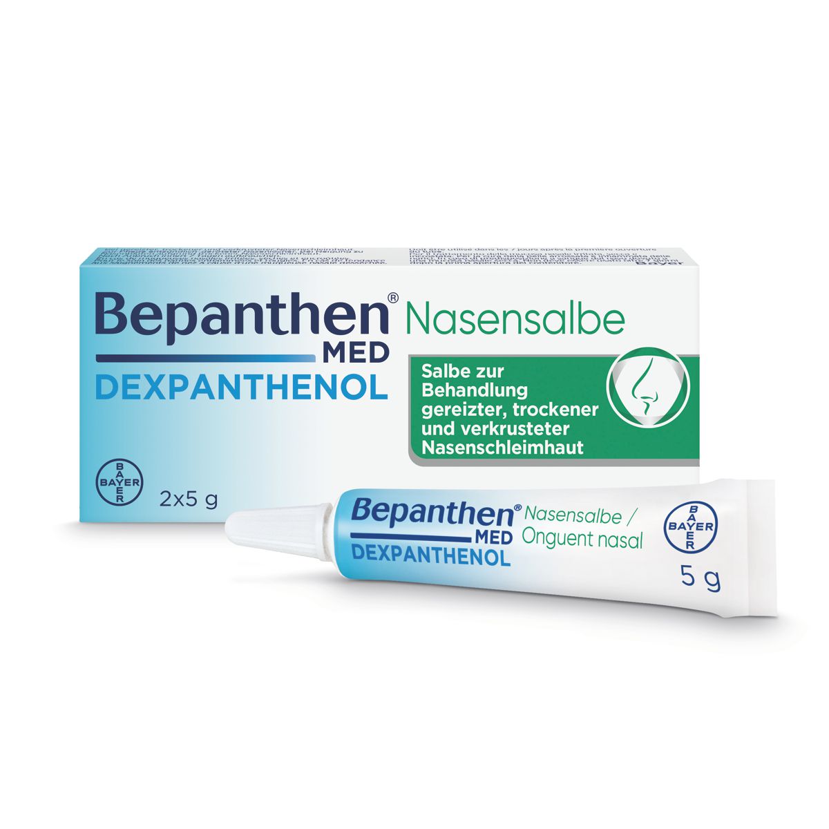 Bepanthen MED Nasensalbe 50 mg/g 2 Tube 5 g