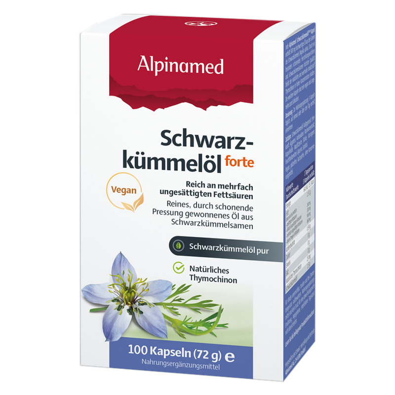 Alpinamed Schwarzkümmelöl Forte Kapseln 100 Stück