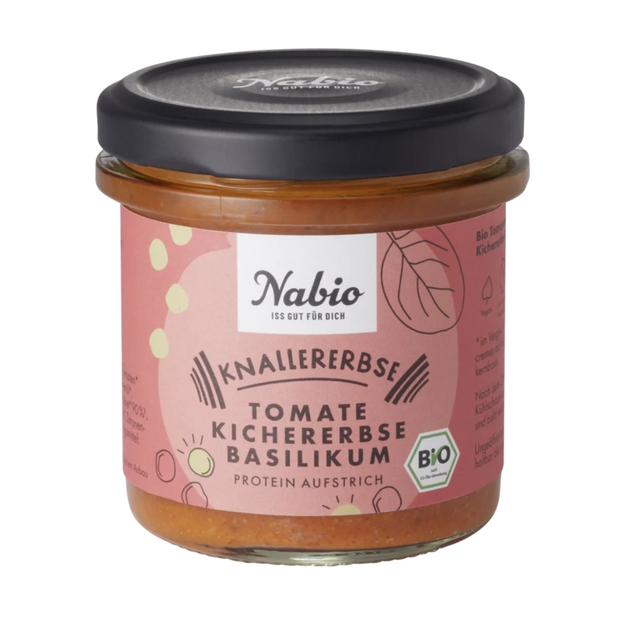 Nabio Proteinaufstrich Kichererbsen Tomate 140 g