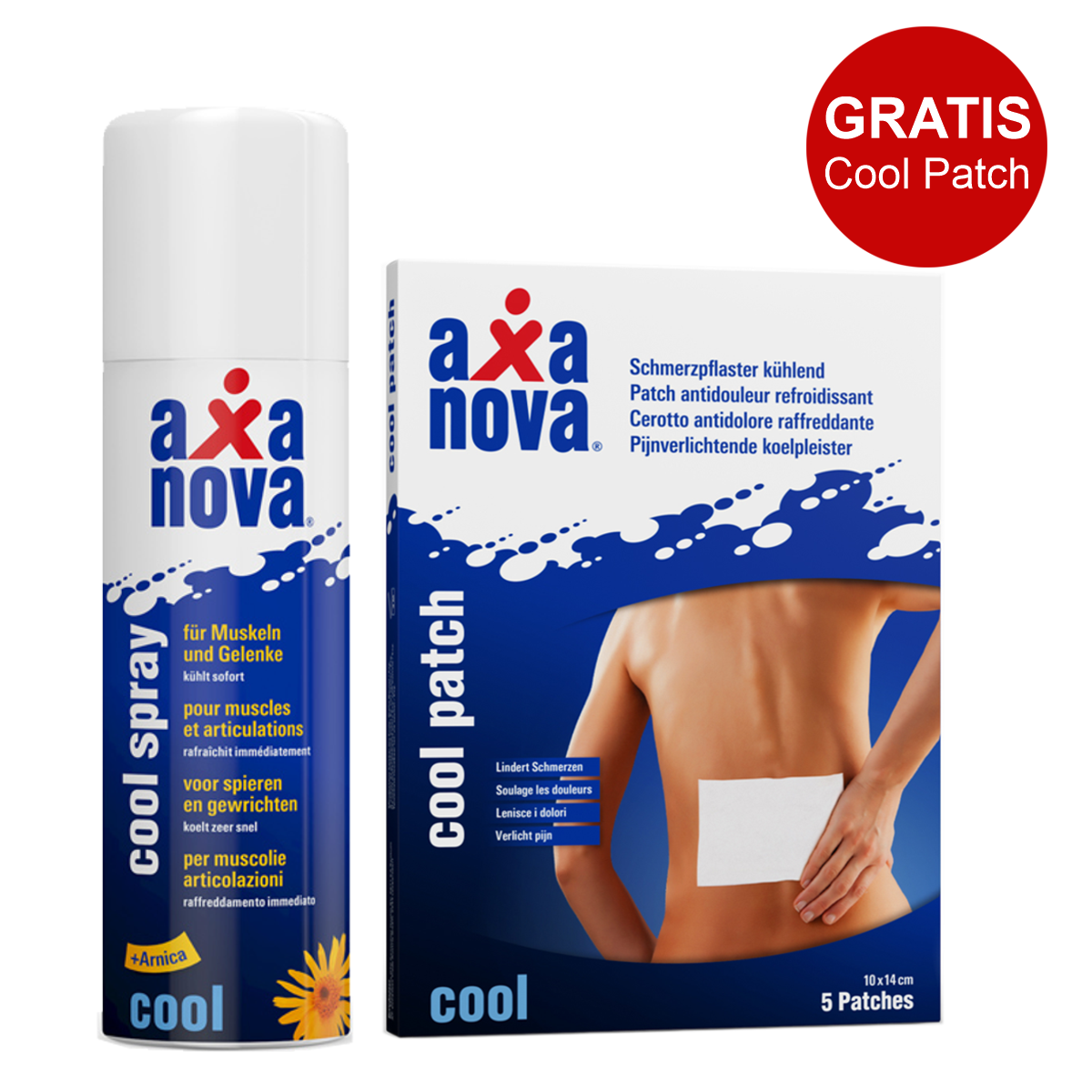 Axanova Cool Spray + gratis Cool Patch