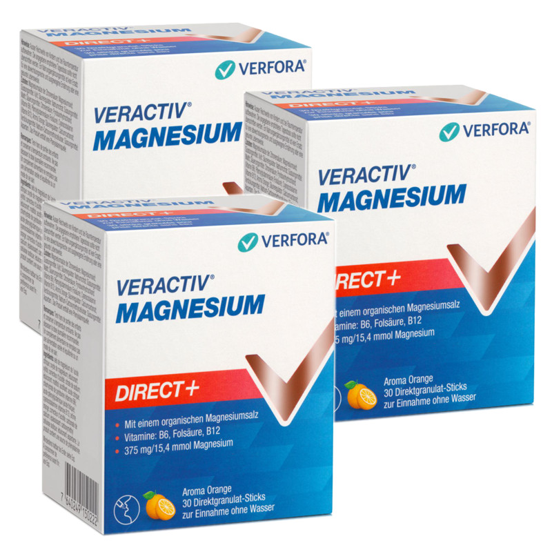 Veractiv Magnesium Direct+ Stick 3x 30 Stück