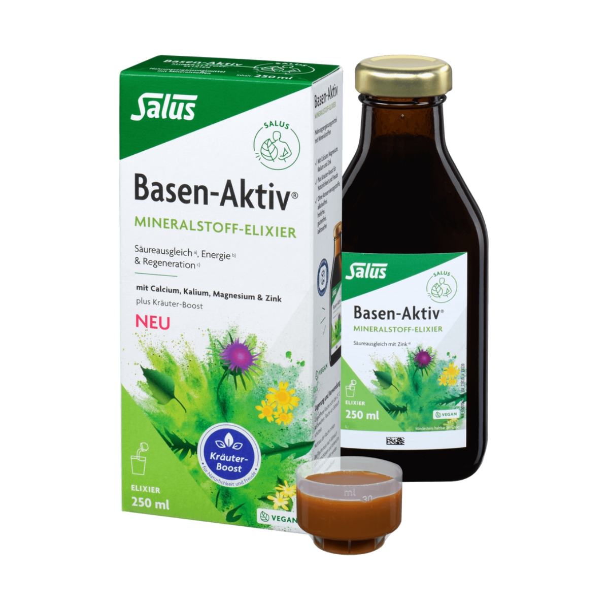 Salus Basen-Aktiv Mineralstoff-Kräuter Elixier 250 ml