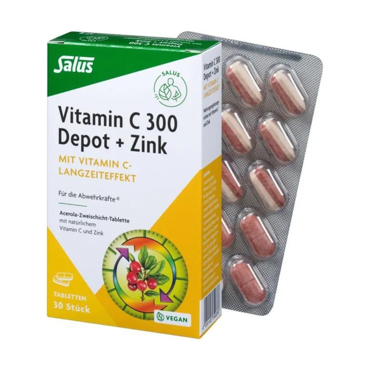 Salus Vitamin C 300 Depot + Zink Tabletten 30 Stück