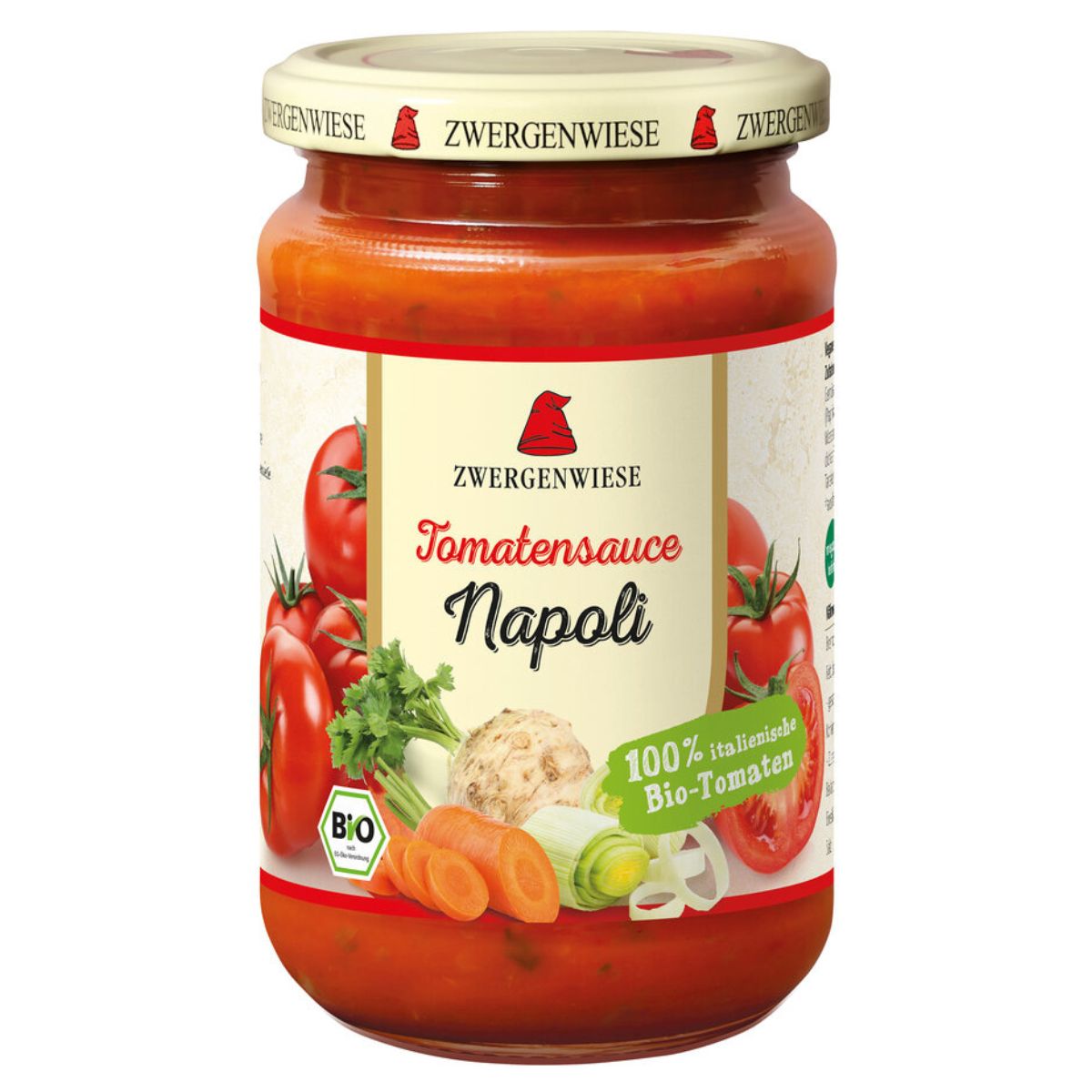 ZWERGENWIESE Tomatensauce Napoli Glas 340 ml