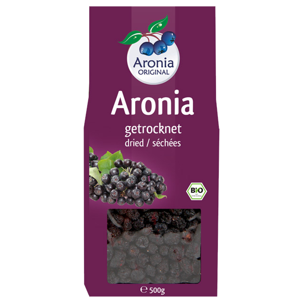 ARONIA ORIGINAL Bio Aroniabeeren getrocknet 500 g