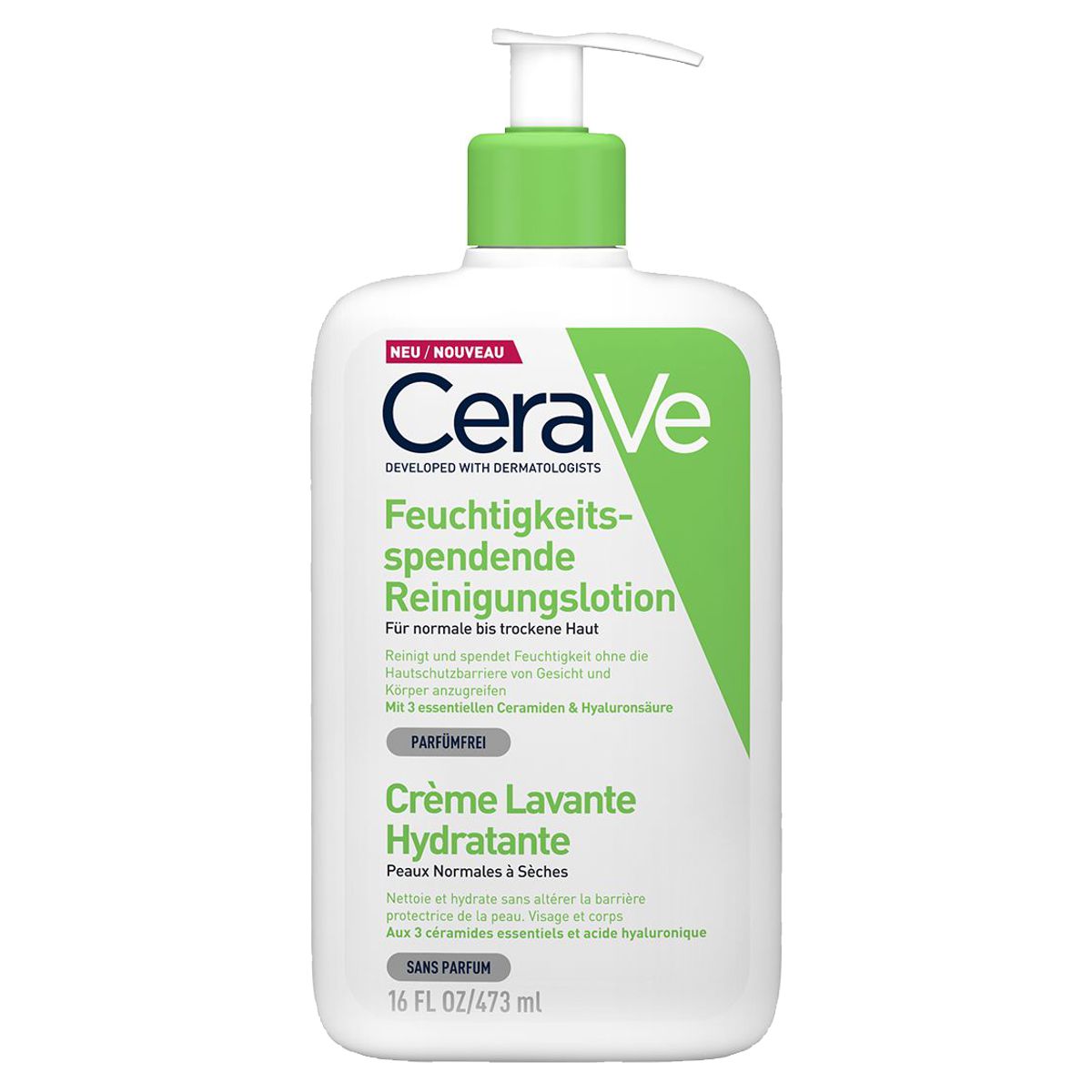 CeraVe Feuchtigkeitsspendende Reinigungslotion 473 ml