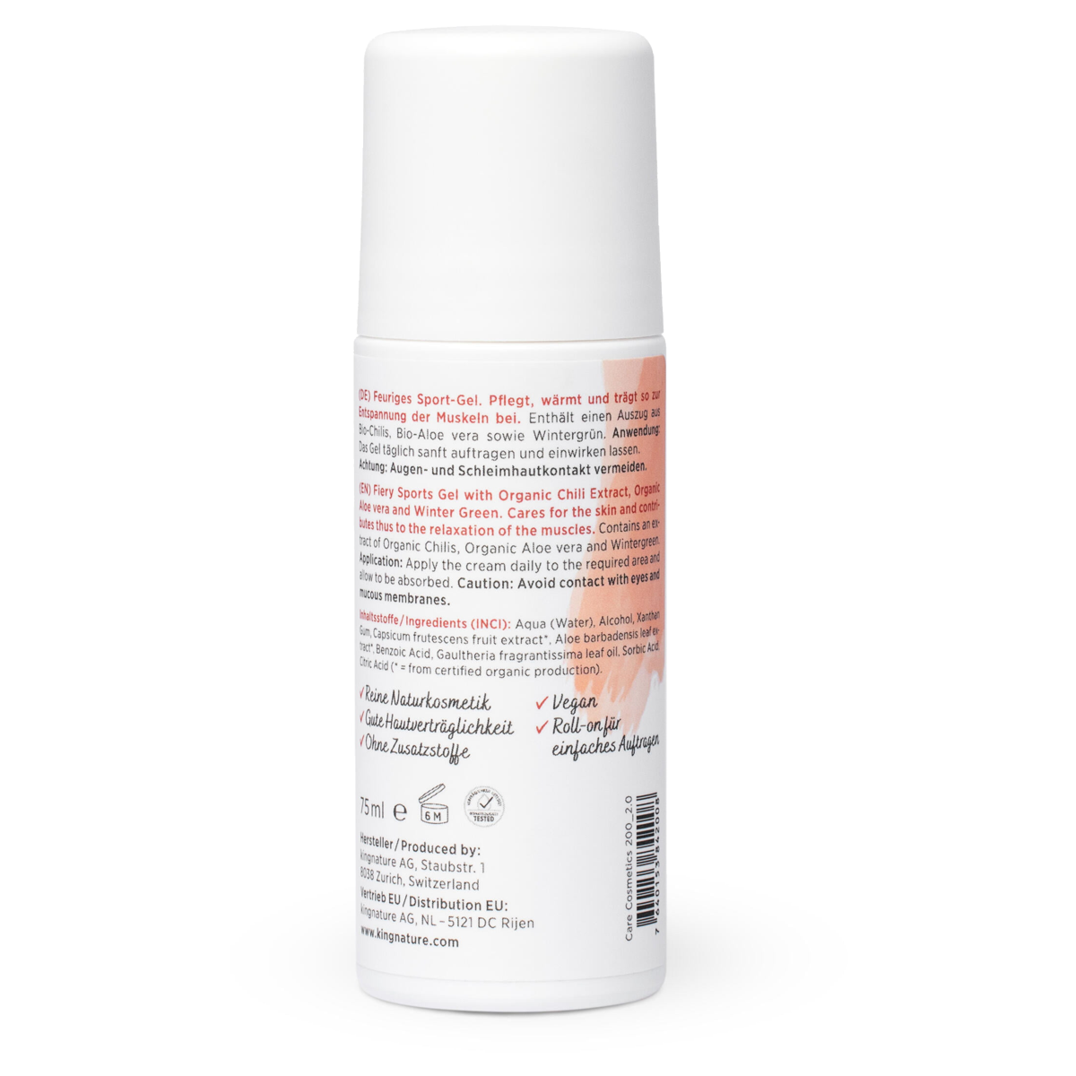 Kingnature Hot Shot Sport-Gel Roll-on 75 ml